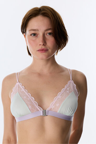 Penti Water Green Micro Lace Triangle Bra