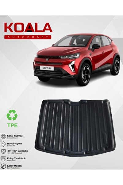 KoalaOtoTekstil Renault Captur Bagaj havuzu (2024-sonrası) (Bagajın Alt Kadem...