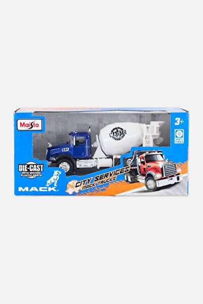 Maisto Die-Cast City Services Mack Trucks, Multicolor