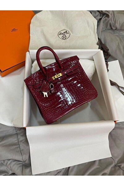 Generic Women's Birkin bag, patent leather - 30 cm