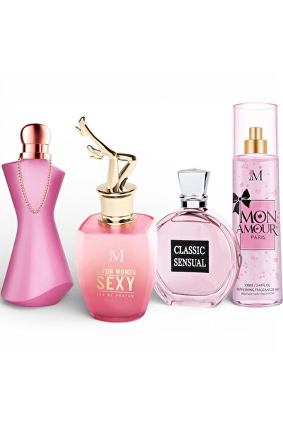 Montage Brands Подаръчен комплект дамски парфюми 4x100 мл – Lady Elegance, Se...