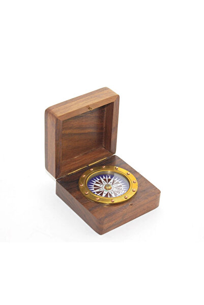 TTT Boxed Brass Compass Model 2