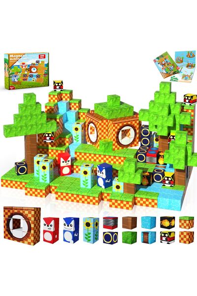 Sthxyfaith Magnetic Building Blocks 100PCS - STEM Toys for Montessori Toddler...