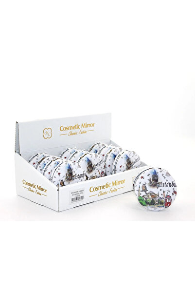 TTT مرآة يد بتصميم اسطنبول المرصعة بالحجر موديل 8