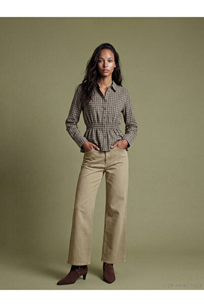 LC Waikiki Green Wideleg Women's Jean Pants
