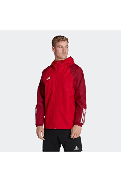 adidas Tiro23 C Aw Jk Pánska futbalová pršiplášť HE5653 červená