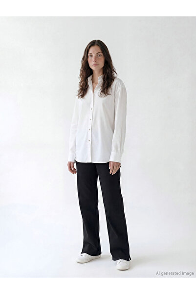 LC Waikiki Black Easy-To-Wear Straight Fit Women's Jean Trousers with Zipper ...