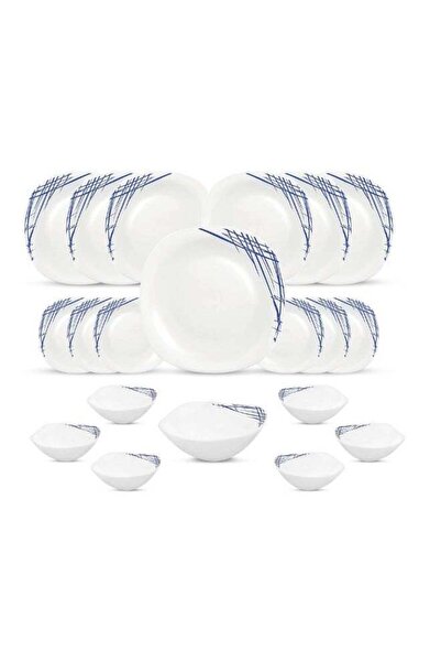 La Opala BELLADONA 20 Pcs Dinner Set – Microwave & Dishwasher Safe Plates