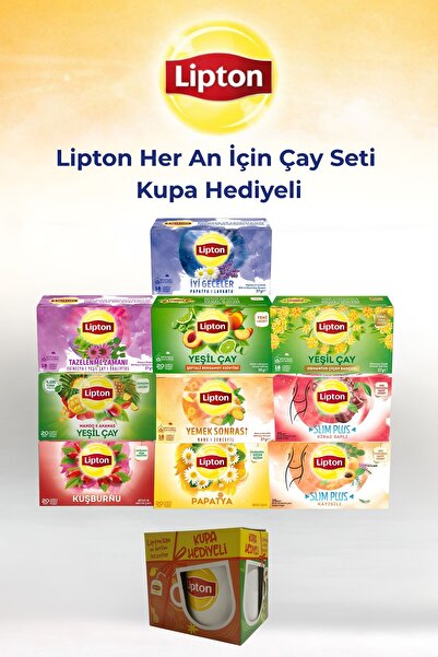 Lipton Her An İçin Karışık Çay Seti + Hediye Kupa