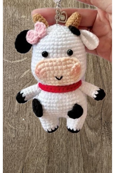 crafted by Nilüfer El Yapımı Amigurumi Sevimli İnek