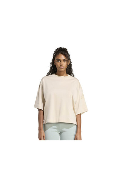 adidas Γυναικείο καθημερινό μπλουζάκι W All Szn Sl T KA7010 Κρεμ