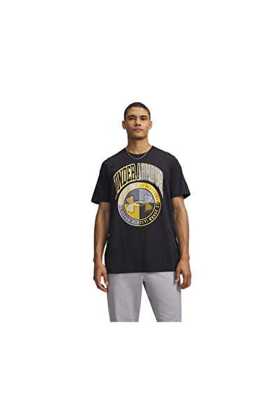 Under Armour Ua m Varsity Crest Ss Men's Casual T-Shirt 6009249-001 Black