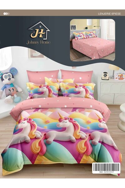 trendyhome Bed Linen, Fine Cotton, 6 Pieces, Without Elastic