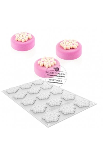 Decoratiuni Dulci Mulaj coronita de flori, Flora 7 Silikomart