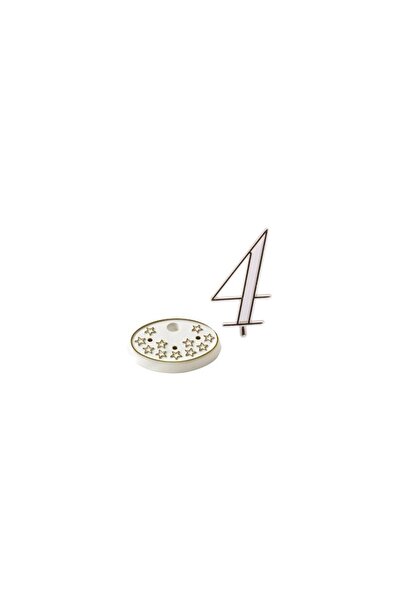 Decoratiuni Dulci Decorative Numbers with Stars, Modecor - Number 4
