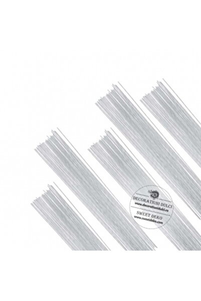 Decoratiuni Dulci Sarma flori alba diferite grosimi - 0,25 mm (30Gauge)