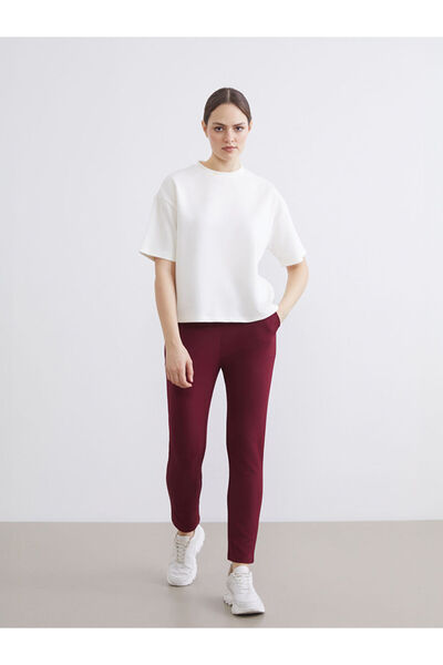 LC Waikiki Rmz Gi̇yi̇m Farkiyla Soft Touch Women's Sweatpants with Waist Cord