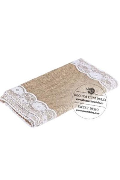 Decoratiuni Dulci Traversa de masa model natur, sac cu dantela