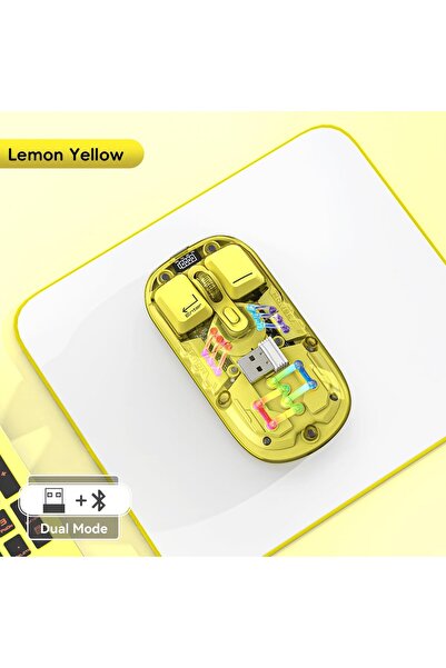 Generic Nexahive Fassion Wireless Mouse, 3 DPI Levels, 2.4G & Bluetooth, Type-C, Rechargeable, RGB Water-Coo