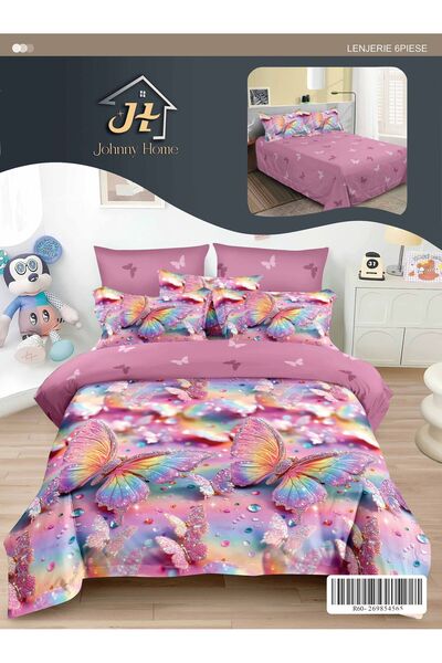 trendyhome Bed Linen, Fine Cotton, 6 Pieces, Without Elastic