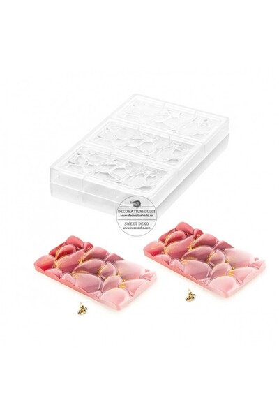 Decoratiuni Dulci Matrita din tritan, tablete ciocolata goccia t, chocado Sil...