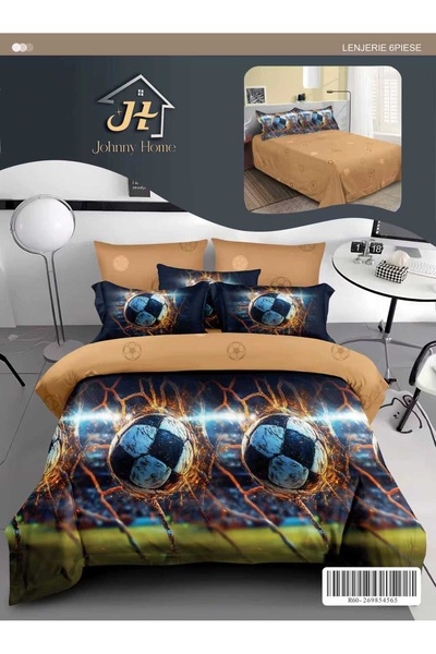 trendyhome Bed Linen, Fine Cotton, 6 Pieces, Without Elastic