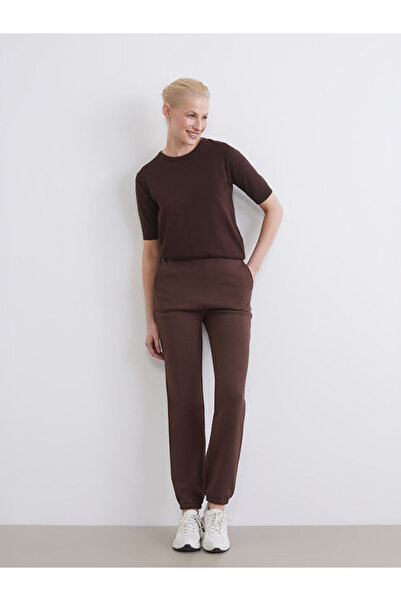 LC Waikiki Rmz Gi̇yi̇m Farkiyla Women's Jogger Sweatpants with Waist Drawstring