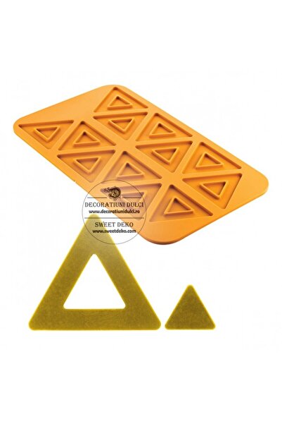 Decoratiuni Dulci Mulaj decor triangolo 2.0 Silikomart