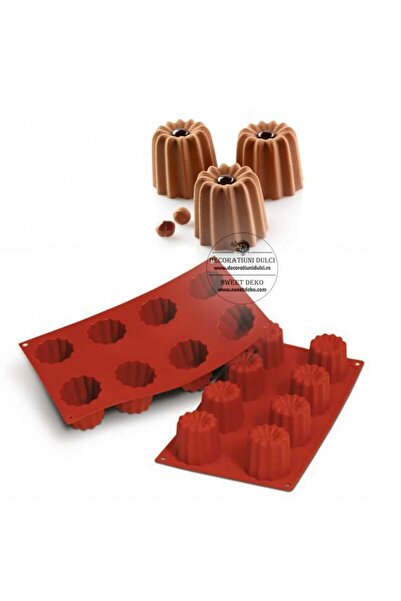 Decoratiuni Dulci Matrita bordelais mari n.8, SF050 Silikomart