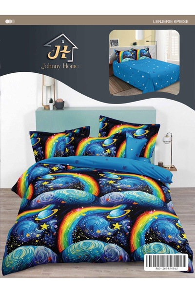 trendyhome Bed Linen, Fine Cotton, 6 Pieces, Without Elastic