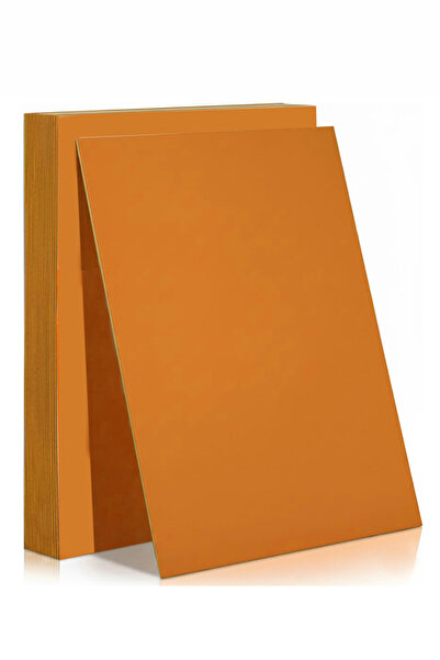 Artmaster Orange Colored Cardboard 35X50 cm 5 Pieces 1 Pack Colored Hard Card...