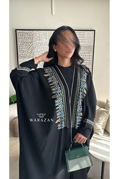 Warazan عباية عملية للعيد بشت بتطريز كمبيوتر ملون
