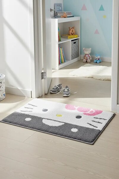 Hello Kitty Lisanslı Yer Matı (Gri)