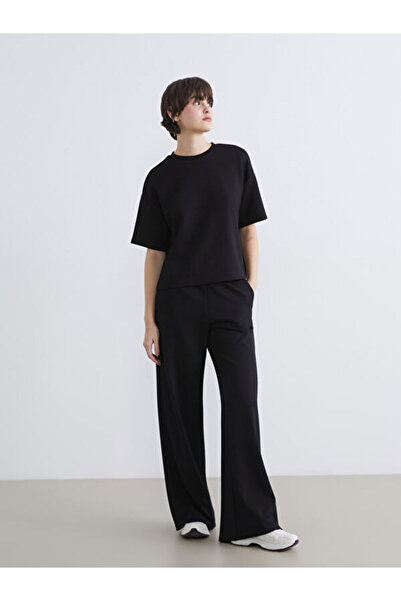 LC Waikiki Rmz Gi̇yi̇m Farkiyla Wide Leg Soft Touch Women's Sweatpants