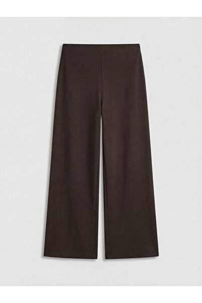 LC Waikiki Brown wide leg women's sweatpants with elastic waist from gülüs gi...