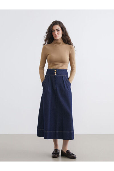 LC Waikiki Çelebi Store'dan Kaliteli Parçalar Yüksek Bel Jean Etek