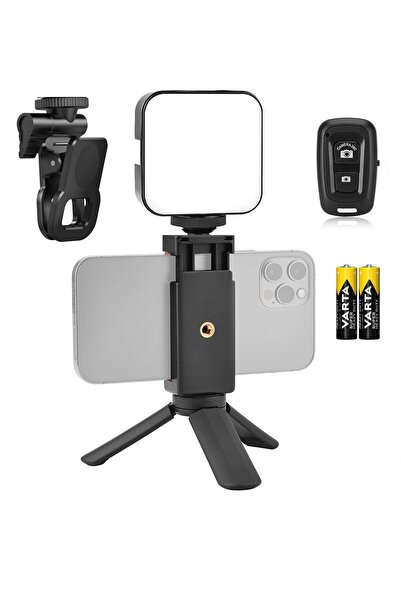 AZT Cep Telefonları için Mini Tripod ve 64 Led Light Iphone , Samsung , Huawe...