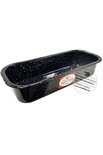 Decoratiuni Dulci Tava emailata pentru cozonac (30cm lungime)