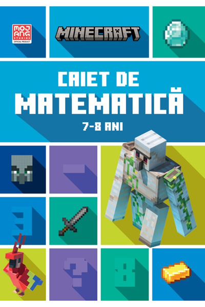 Dph Minecraft - Caiet de matematică pentru 7-8 ani