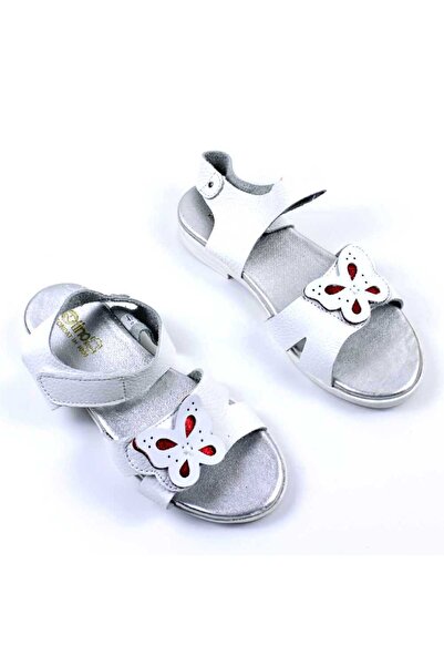 tino Sandals made of natural leather, for girls, decorated with butterflies 3...