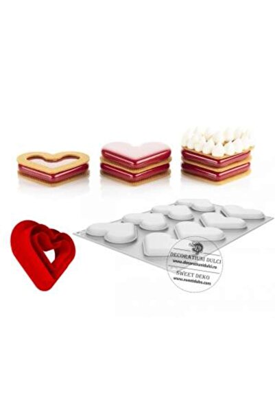 Decoratiuni Dulci Silikomart Ниво Сърца 35