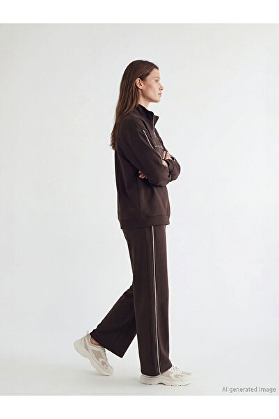 LC Waikiki Brown Elastic Waist Soft Touch Women's Sweatpants