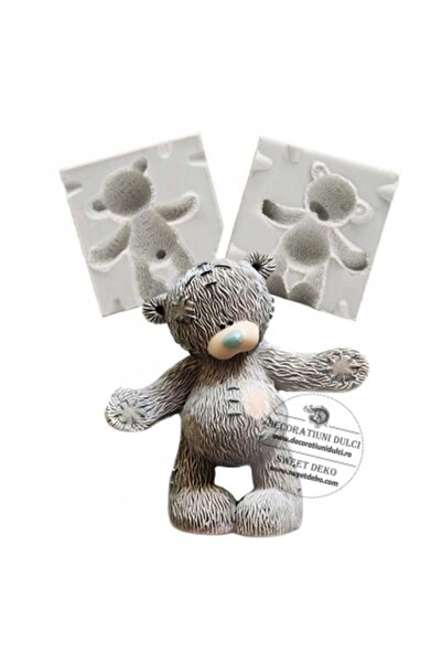 Decoratiuni Dulci Silicone mold teddy bear (front/back)