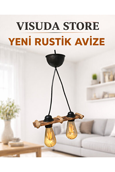 visuda kozmetik Rustik Avize 2'li