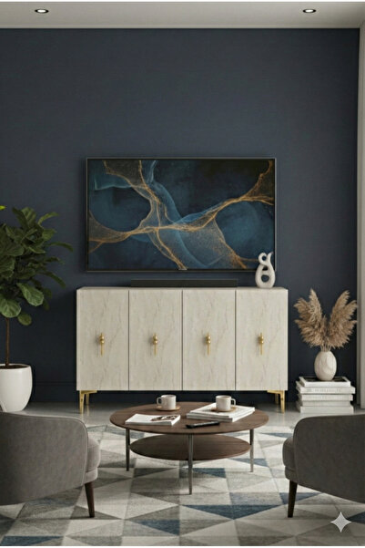 CENEYRA KA1217BTG SALKIM120 KONSOL, KAHVE KÖŞESİ ve TV SEHPASI, ÇOK AMAÇLI DO...