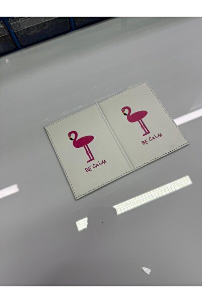 BMASTORE06 حافظة رخصة القيادة باللون الأبيض من فلامينجو