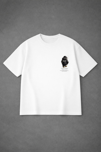 LORVEX Oversize Unisex T-Shirt 100% Cotton Comfortable Fit Essential Words Pe...