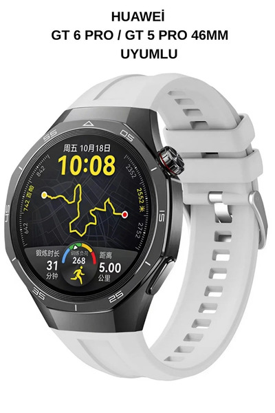 Dexmon Huawei Gt 6 Pro / Gt 5 Pro 46mm Compatible Silicone Anti-Sweat Soft St...