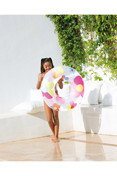 TOHA عوامة بحرية قابلة للنفخ من انتكس بتصميمات ممتعة 81 سم |   قوس قزح، نمط ا...