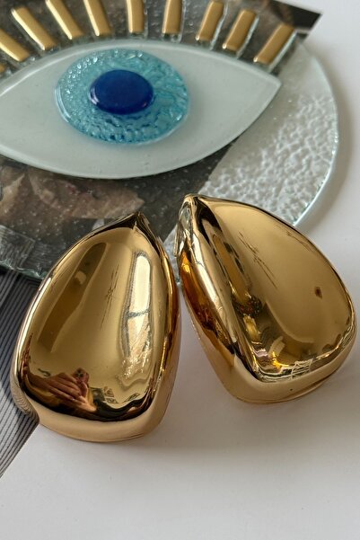 Trendy Butik Vip Plate Large Model Earrings